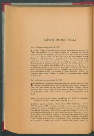 Sur, 96, Buenos Aires, setiembre de 1942