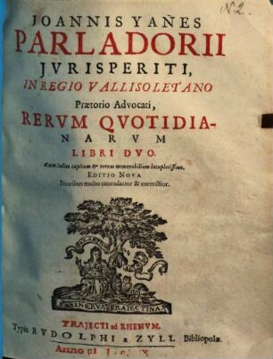 Rerum quotidianarum libri duo