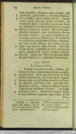 Cap. LXXIV. L. Licinius Lucullus
