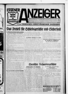 Essener Anzeiger. 1919-1940