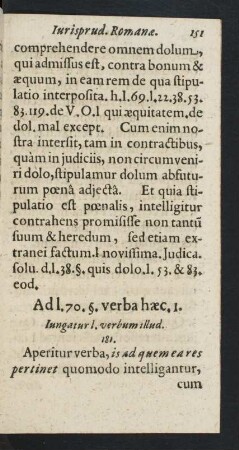 Ad l. 70. §. verba haec. 1.