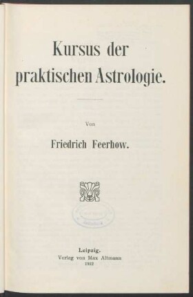 Kursus der praktischen Astrologie