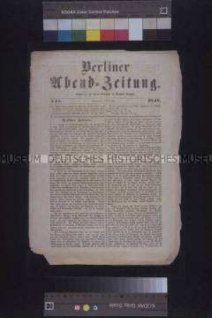 Zeitung: Berliner Abend-Zeitung, Nr. 15; 8. Juli 1848