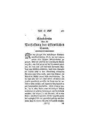Schulbedenken über die Verfassung der öffentlichen Examen