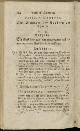 Eilftes Kapitel Vom Verjüngen und Kopiren der Charten.