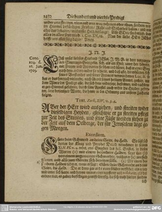 Die hundert und vierdte Predigt aus Zach. XIV. v. 3. 4.
