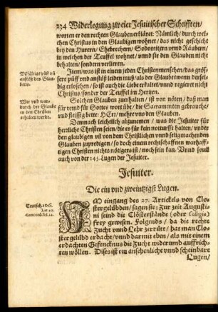 Jesuiter. Die ein und zweintzigst Lugen. - Jesuiter. Die dreissigst Lugen.