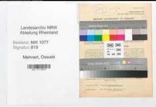 Entnazifizierung Oswald Mehnert , geb. 11.07.1893 (Polizist)