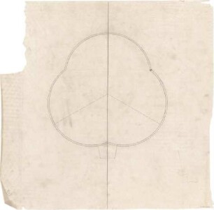 Schneider - Esleben, Paul; Düsseldorf, Rochusmarkt 5; Kath. Kirche St. Rochus - Kirchenraum (Grundriss)