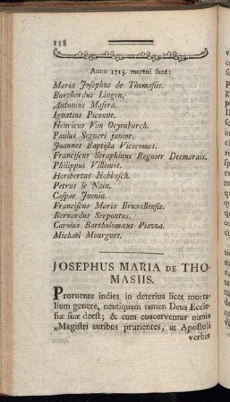 Anno 1713. mortui sunt:[...]