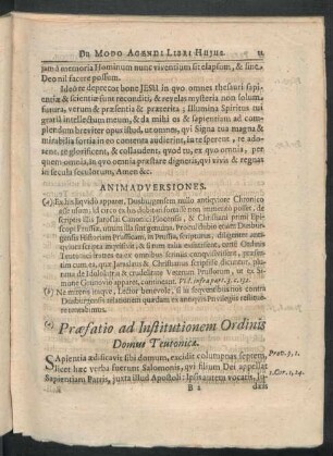 Praefatio ad Institutionem Ordinis Domus Teutonicae.