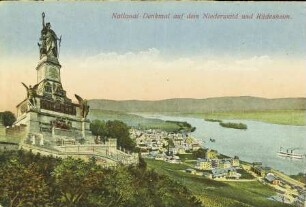 National-Denkmal auf dem Niederwald und Rüdesheim.