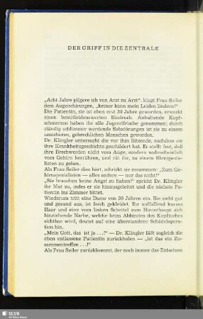 Der Griff In Die Zentrale