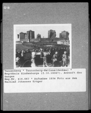 Tannenberg-Nationaldenkmal & Grabstätte von Hindenburg & Reichsehrenmal & Begräbnis Hindenburgs