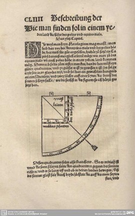 Wie man finden sol in einem yedesn land die höhe des polus und equinoctials. Das XLIII. Capitel.