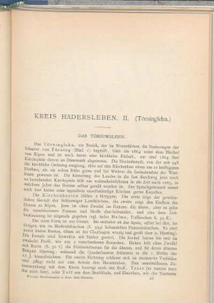 Kreis Hadersleben. II. (Törninglehn.)