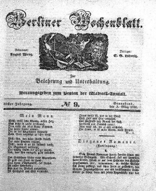 No. 9, Sonnabend, den 3. Maerz 1838.