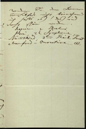Brief von Clara Schumann an ... Schmitt