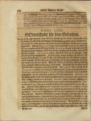 Caput XXXII. Gottes Eyfer für seine Gesandten