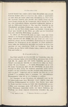 E. Charakterbild