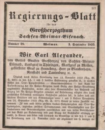 Nr. 28 : 3. September 1853