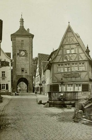Rothenburg ob der Tauber, Altstadt : Rothenburg ob der Tauber. Plönlein und Siebersturm