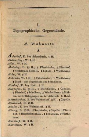 Repertorium des topographischen Atlasblattes Straubing