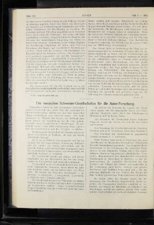 Die russischen Schwester-Gesellschaften für die Asien-Forschung.