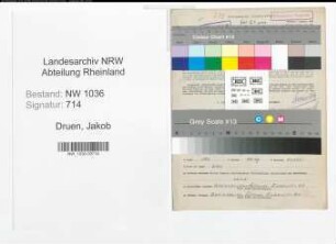 Entnazifizierung Jakob Druen , geb. 10.02.1901 (Schlosser)