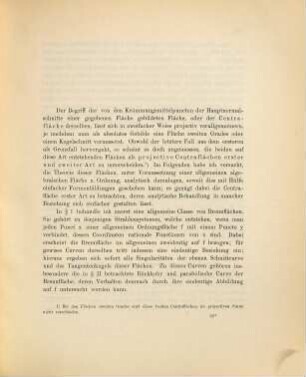 Ueber die projective Centralfläche einer algebraischen Fläche n. Ordnung