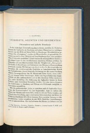 1. Kapitel. Leibärzte, Agenten und Residenten