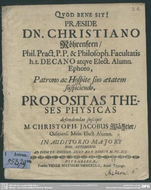 Theses physicae