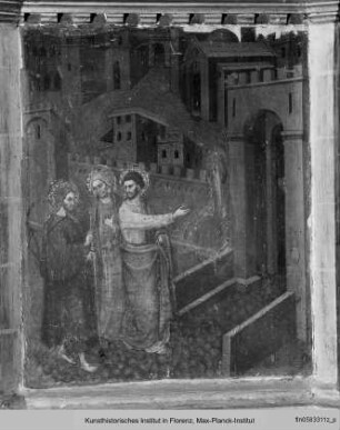 Polyptychon : Passion Christi : Christus auf dem Weg nach Emmaus