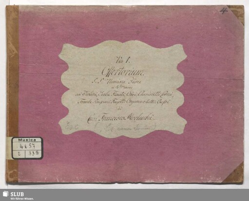 Sit nomen Domini benedictum - Mus.4657-E-33a : V (2), Coro, orch; F