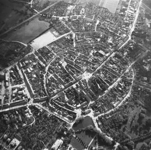 Altstadtkern von Teterow : Blickrichtung Südosten