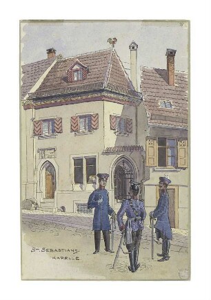 Hahnengasse 25: "Sebastianskapelle". 1909