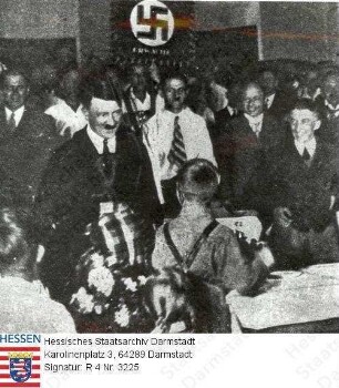 Frankfurt am Main, 1930 Oktober / Westdeutscher Parteitag der NSDAP, Hitlerbesuch