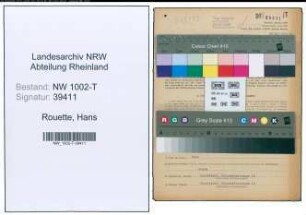 Entnazifizierung Hans Rouette , geb. 25.08.1908 (Architekt)