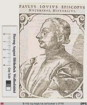 Bildnis Paolo Giovio (lat. Paulus Jovius)
