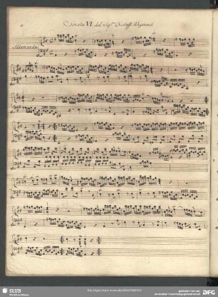 Sonata VI. ... Wagenseil