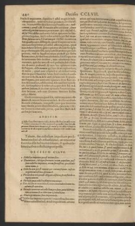 Decisio CCLVII.
