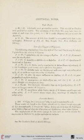 Additional Notes
