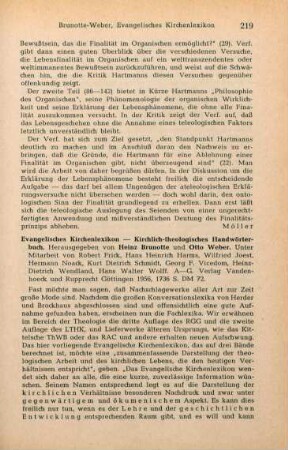 219-222 [Rezension] Evangelisches Kirchenlexikon