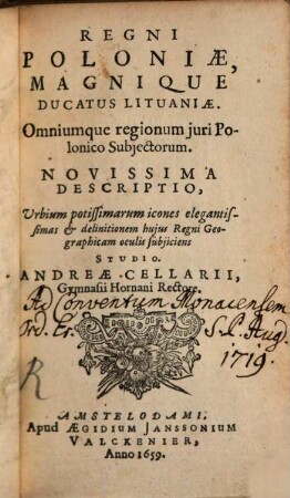 Regni Poloniae ... Descriptio