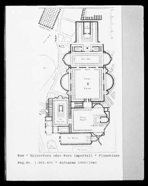 Rom, Grundriss der Kaiserforen