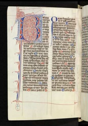 Zierinitiale (Psalm 1): B(eatus vir)