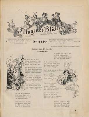 Fliegende Blätter. 84 = Nr. 2110 - 2135. 1886