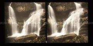 Schwarzbachfall im Isergebirge bei Haindorf