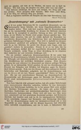 29: "Frauenbewegung" und "nationale Frauenarbeit"