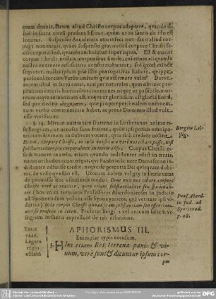 Aphorismus III.